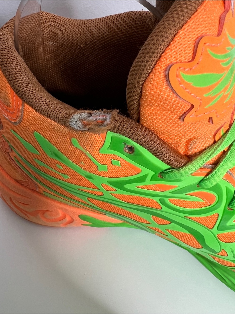 Rare PUMA x LaMelo Ball MB.04 TMNT Leonardo & Michelangelo Sneakers Youth 5 - Picture 7 of 11